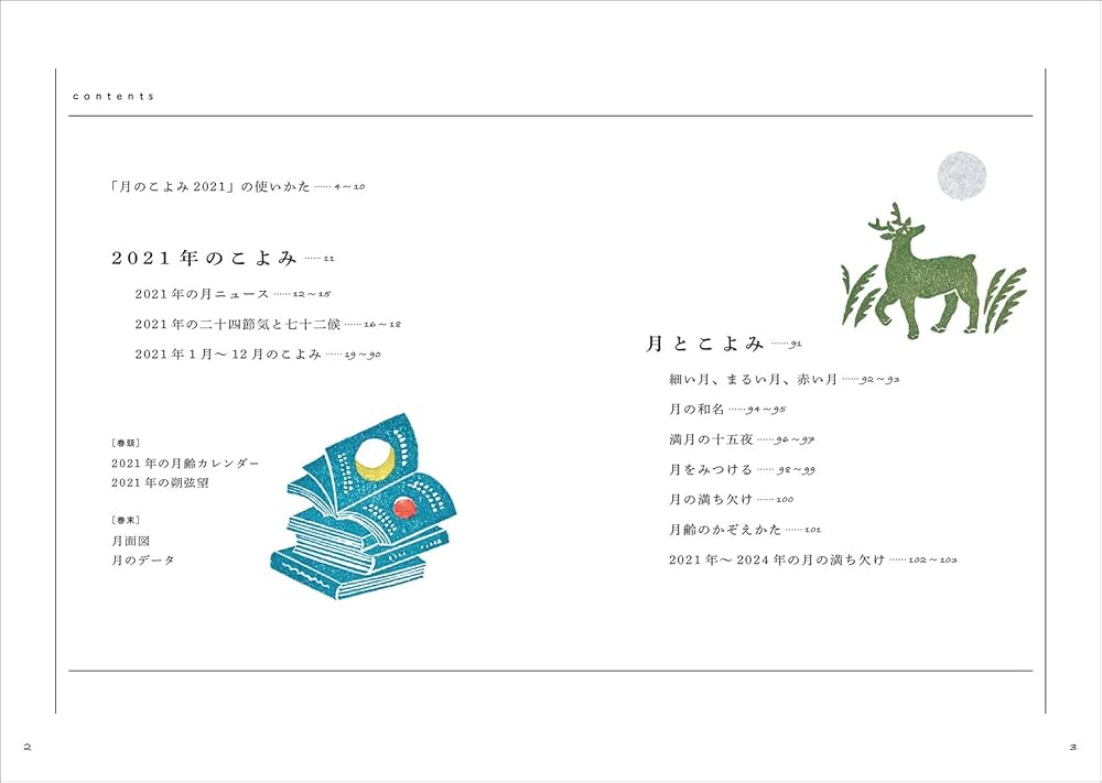 月のこよみ 2021: 365日の月の満ち欠けがわかる : Amazon.sg: Books